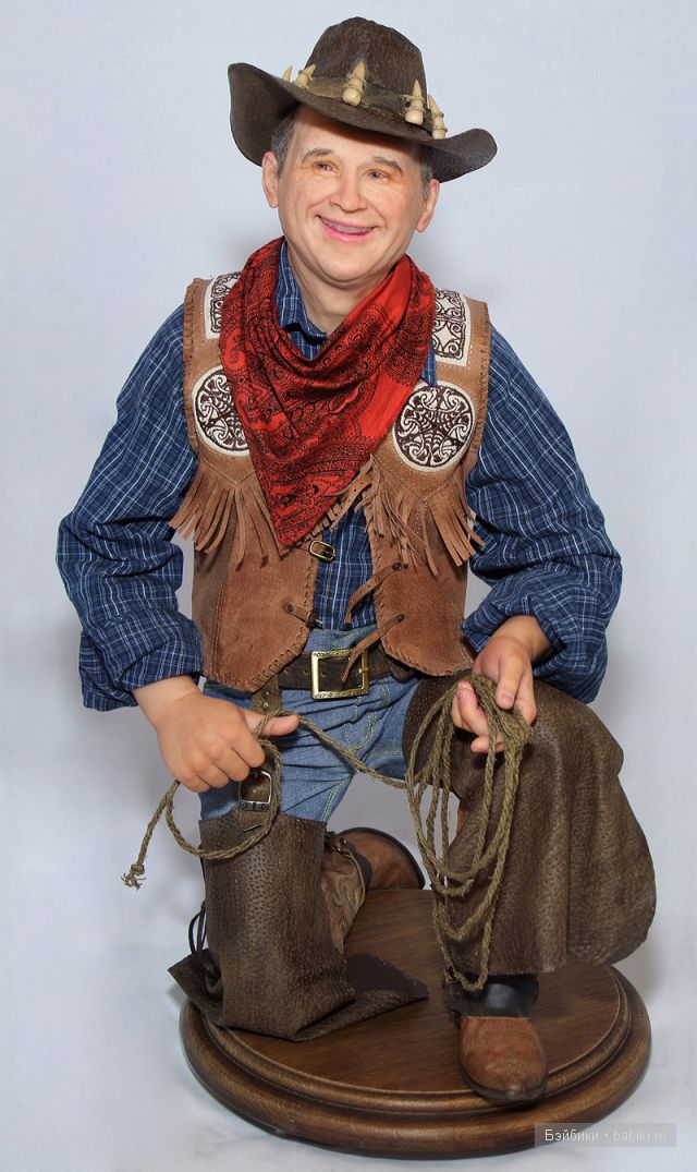 Ковбой, 2012. Авторская кукла Наталии Зотовой