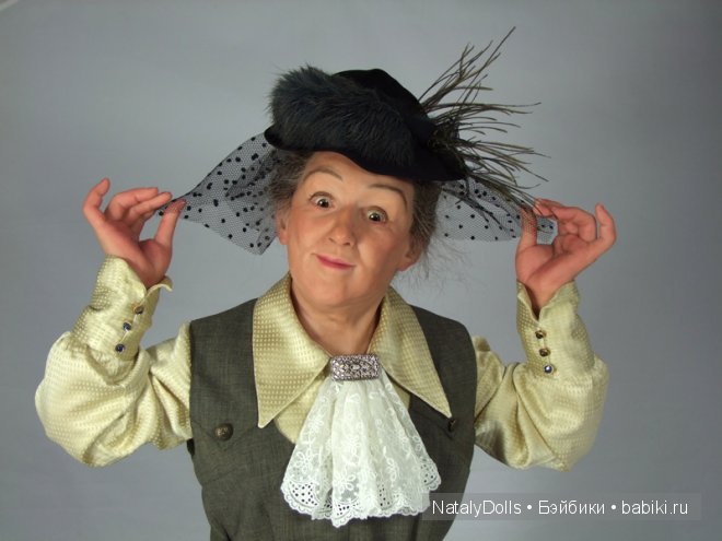 Фаина Раневская. Авторская кукла Наталии Зотовой