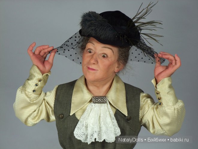 Фаина Раневская. Авторская кукла Наталии Зотовой