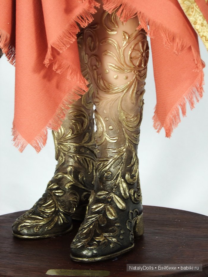 Хохлома - новая авторская кукла Наталии Зотовой (фото 7)