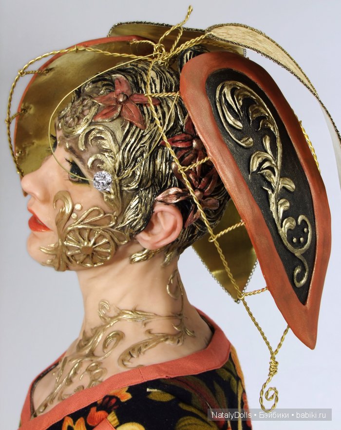 Хохлома - новая авторская кукла Наталии Зотовой (фото 4)