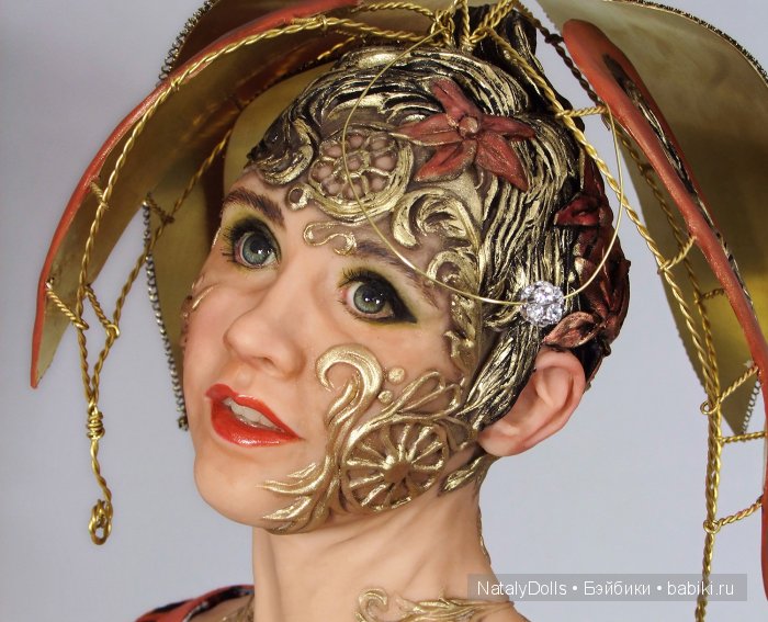 Хохлома - новая авторская кукла Наталии Зотовой (фото 3)