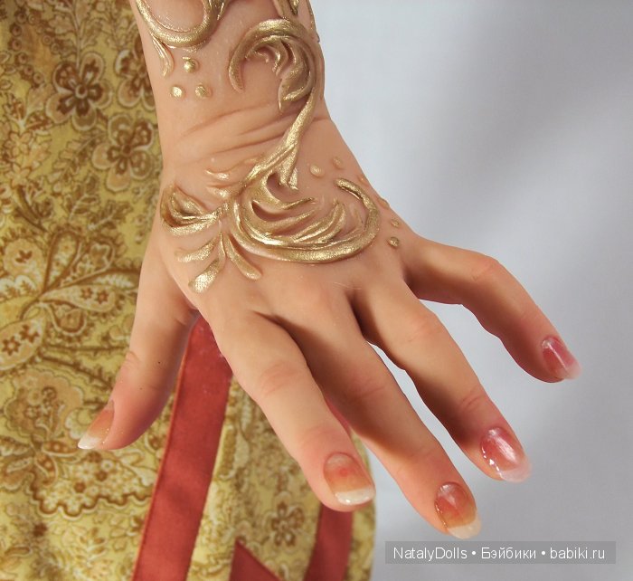 Хохлома - новая авторская кукла Наталии Зотовой (фото 8)