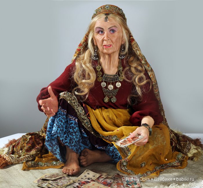 Гадалка - новая художественная кукла ручной работы Наталии Зотовой (фото 10)