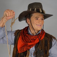 Ковбой - авторская портретная кукла Наталии Зотовой