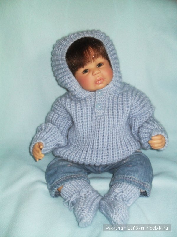 Мои вязалочки для кукол. Сине-голубая тема | Бэйбики Мои вязалочки для кукол. Сине-голубая тема