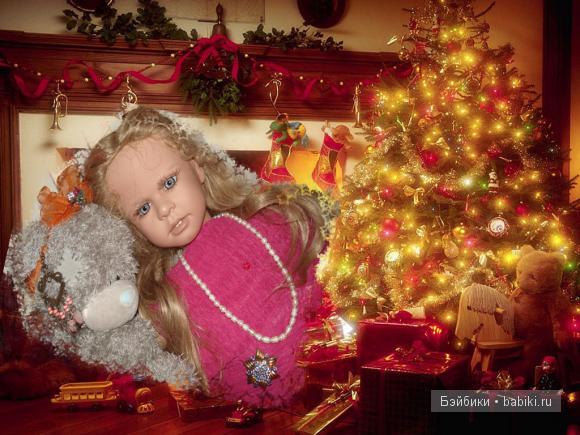 Новогоднее путешествие — Фарфоровые куклы Ruth Treffeisen (Рут Треффейсен): авторские (фото 6)