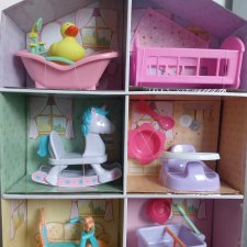 Кукольный домик с мебелью для кукол и пупсиков от  Berenguer
