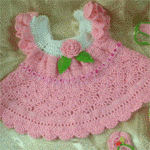 Вязаный комплект для девчушки.