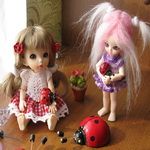 Две подружки. Девочки БЖД - Элис и Сосенка Пин.