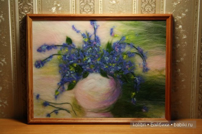 живопись шерстью