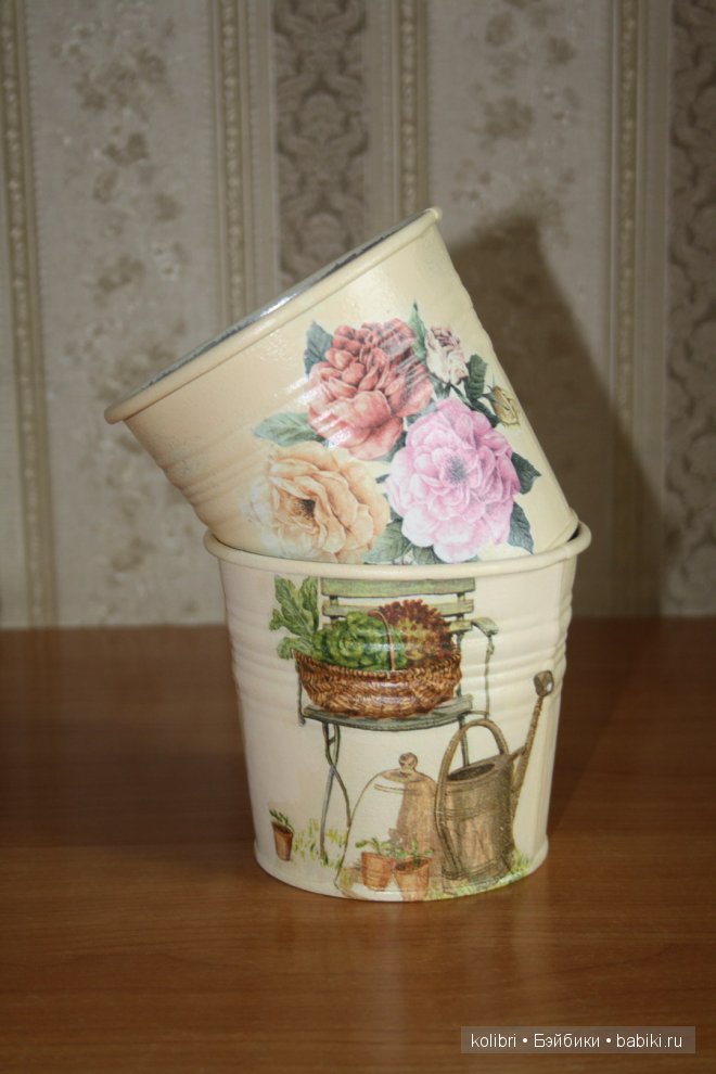 кашпо металлические