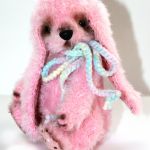 Зайка - игрушка вязанная крючком