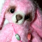 Зайка Надюша - игрушка вязанная крючком