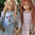 Девочки-близнецы Розмаини и Нандини от Annette Himstedt.