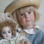 Моя маленькая жемчужинка Лена от Hildegard Gunzel   и ее подружка bebe Bru.