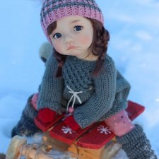 Малышка Тиа (Tia) moppets от Meadow dolls. Новая. Цвет honey