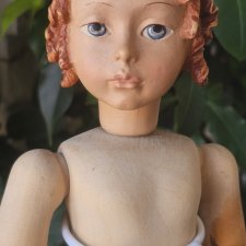 Melissa от Dolfi. Автор Ado Santini. Деревянная шарнирная кукла.Выпуск 1990 года.