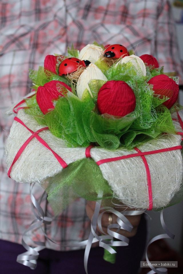 Букеты из конфет