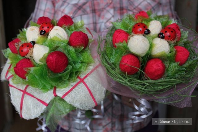 Букеты из конфет