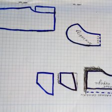 Выкройка воротника от белой шубки, и бонусом ещё две выкройки