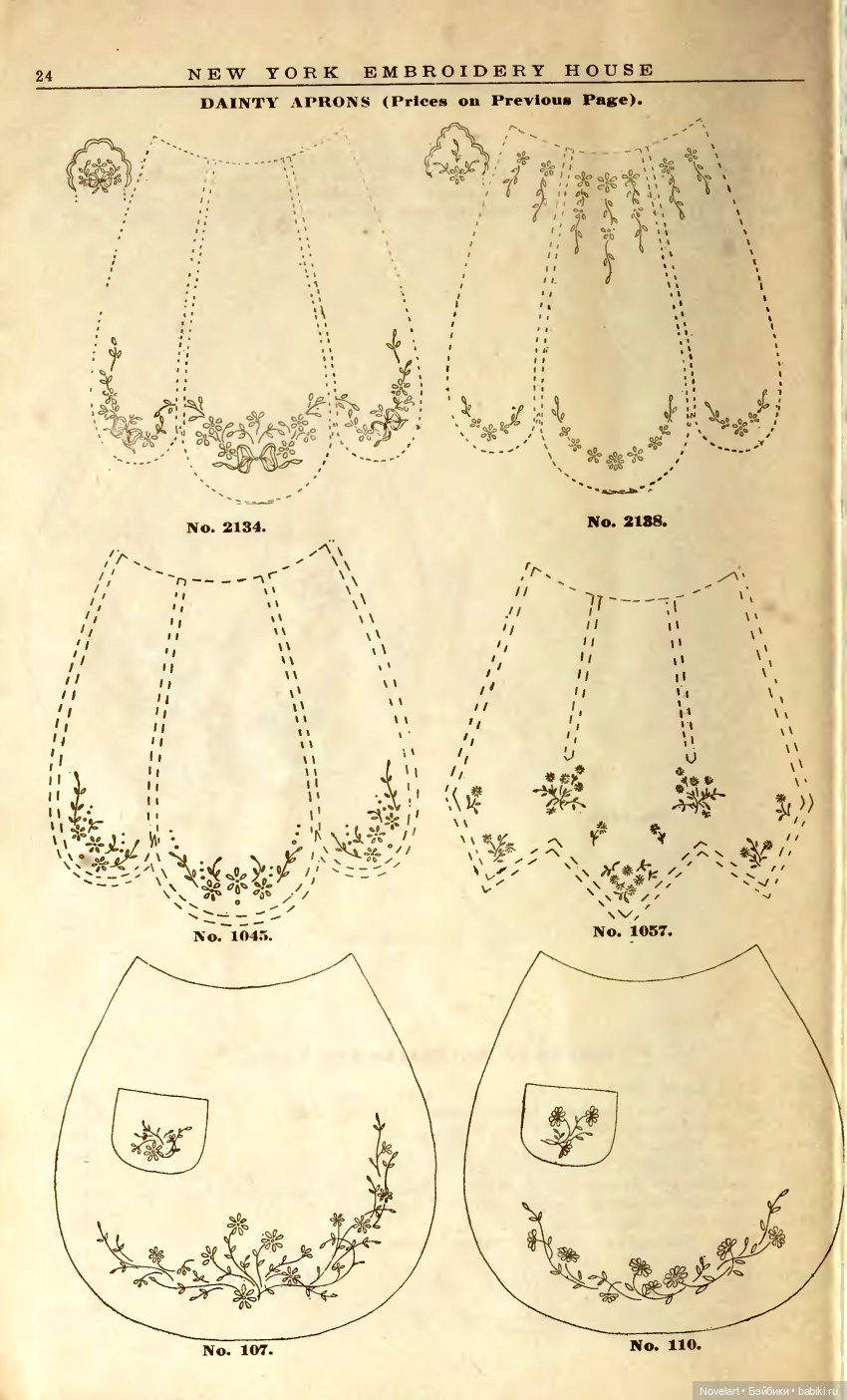 Старинные схемы вышивок 1810-1812г, которые можно использовать для вышивки кукольной одежды и аксессуаров. продолжение (фото