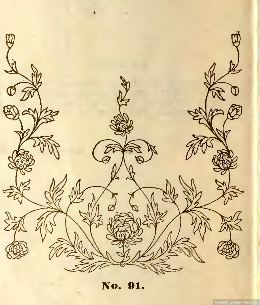 Старинные схемы вышивок 1810-1812г, которые можно использовать для вышивки кукольной одежды и аксессуаров. продолжение