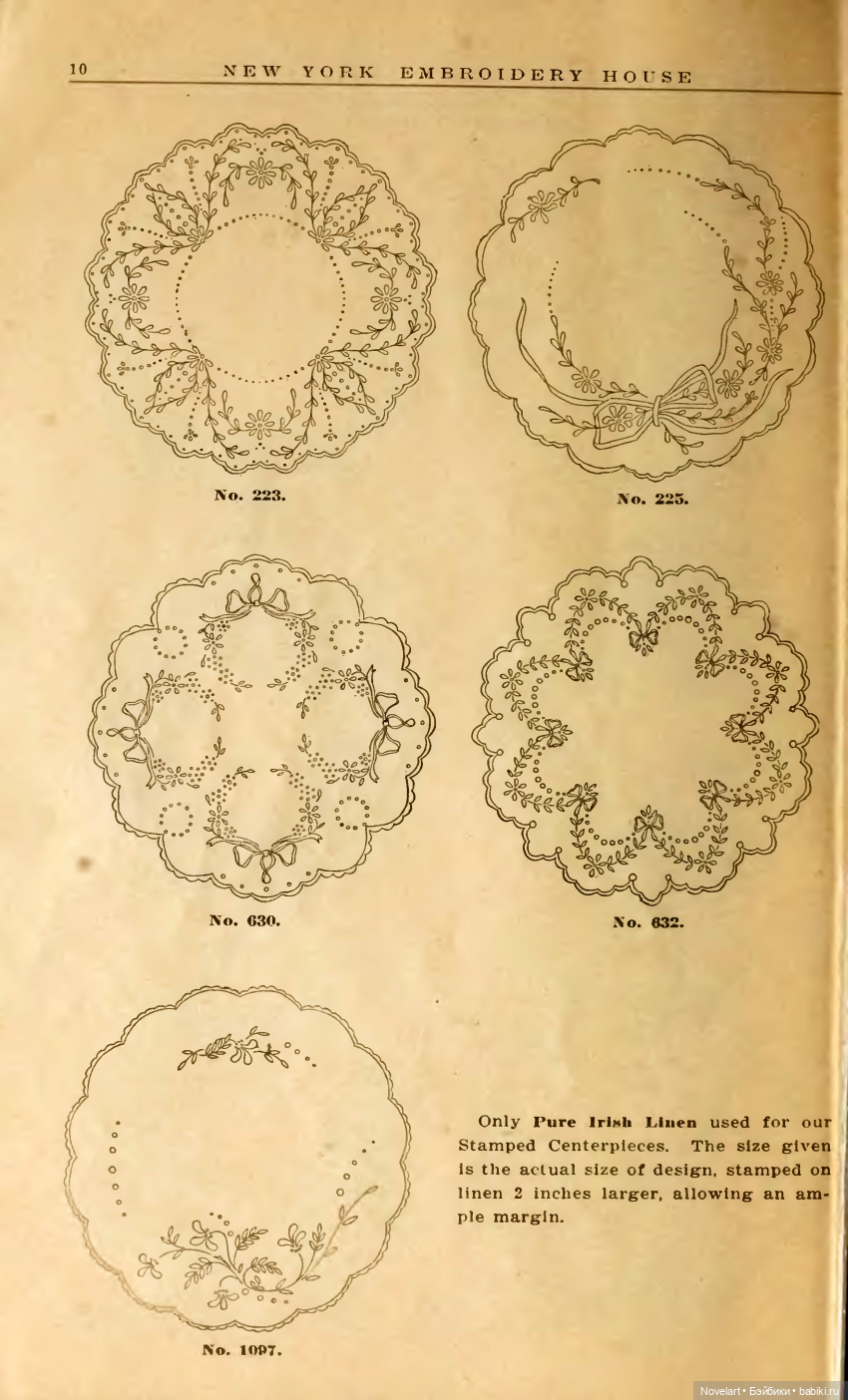 Старинные схемы вышивок 1810-1812г, которые можно использовать для вышивки кукольной одежды и аксессуаров. продолжение (фото