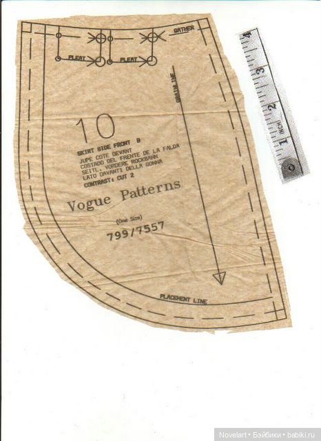 Платье в старинном стиле для кукол Барби и подобных им. Выкройка