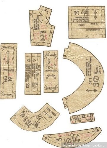 Платья для кукол типа Барби в старинном стиле "музейная коллекция США". Выкройки (фото 9)