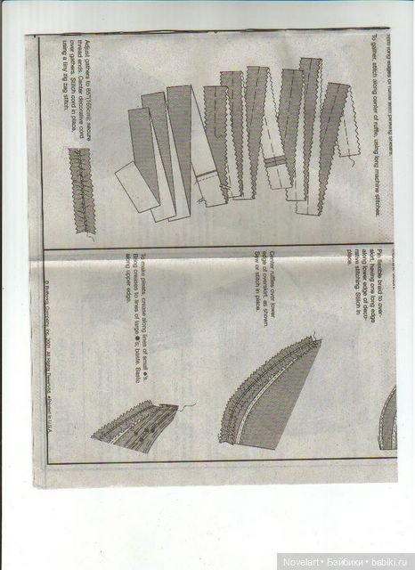 Платье в старинном стиле для кукол Барби и подобных им. Выкройка