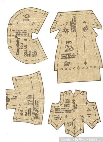 Платья для кукол типа Барби в старинном стиле "музейная коллекция США". Выкройки