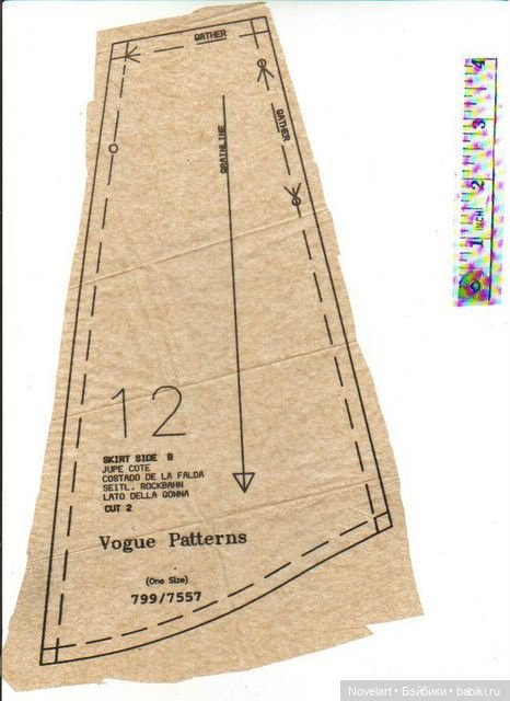 Платье в старинном стиле для кукол Барби и подобных им. Выкройка