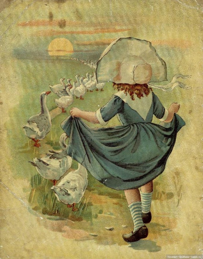 Детская книжка с картинками конца 19 века. Как идея для ватных игрушек и одежды для кукол