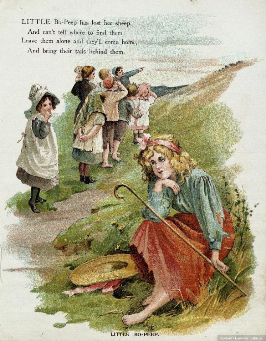 Детская книжка с картинками конца 19 века. Как идея для ватных игрушек и одежды для кукол (фото 9)