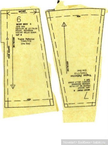 Выкройки платьев и шляпки для кукол типа Барби