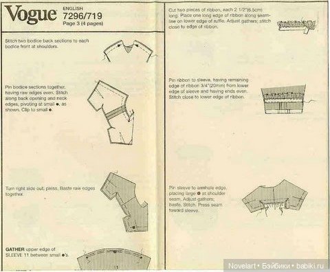 Выкройки платьев и шляпки для кукол типа Барби (фото 4)