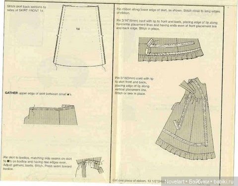 Выкройки платьев и шляпки для кукол типа Барби (фото 8)
