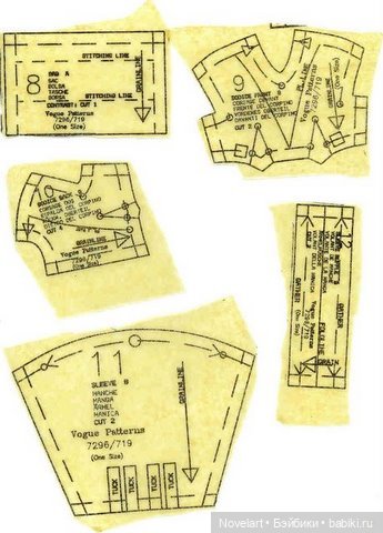Выкройки платьев и шляпки для кукол типа Барби