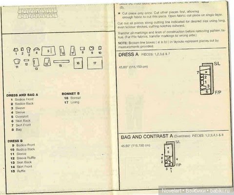 Выкройки платьев и шляпки для кукол типа Барби (фото 10)