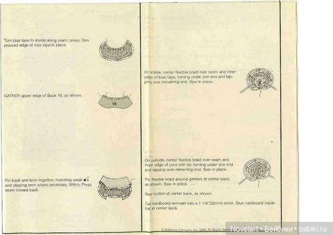 Выкройки платьев и шляпки для кукол типа Барби