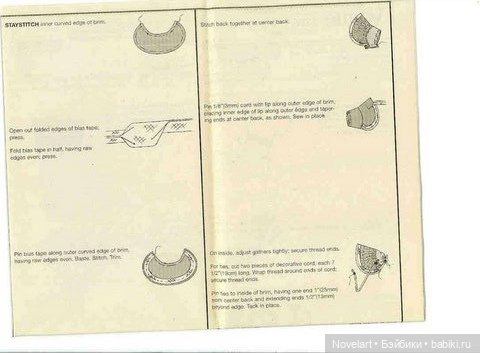 Выкройки платьев и шляпки для кукол типа Барби (фото 9)