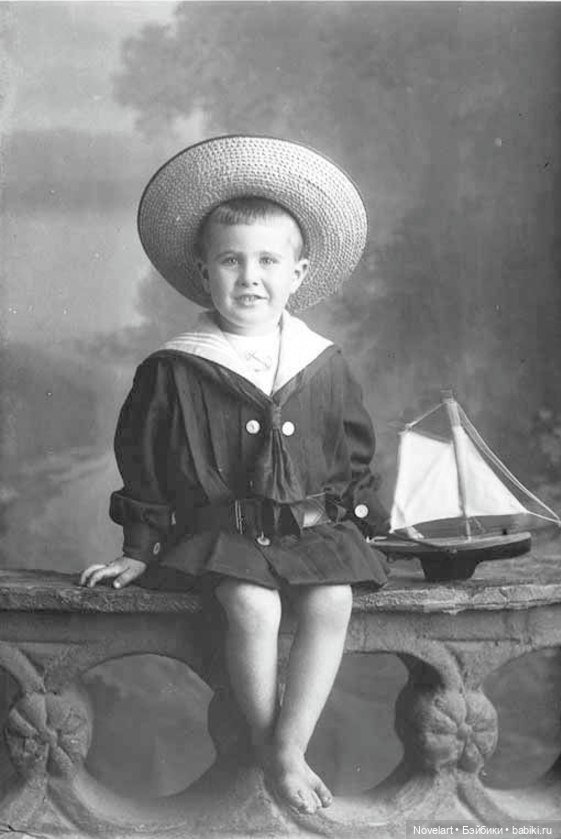 Старинные фотографии - дети с корабликами. Для вдохновения (фото 7)