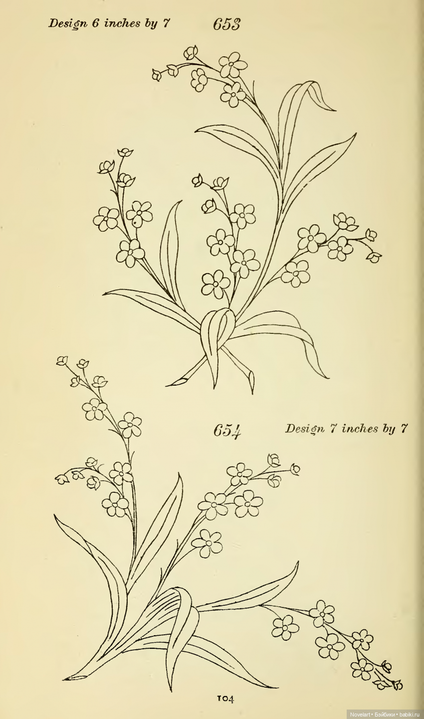 Для вышивки и декупажа. Схемы для вышивки 1885г (фото 3)