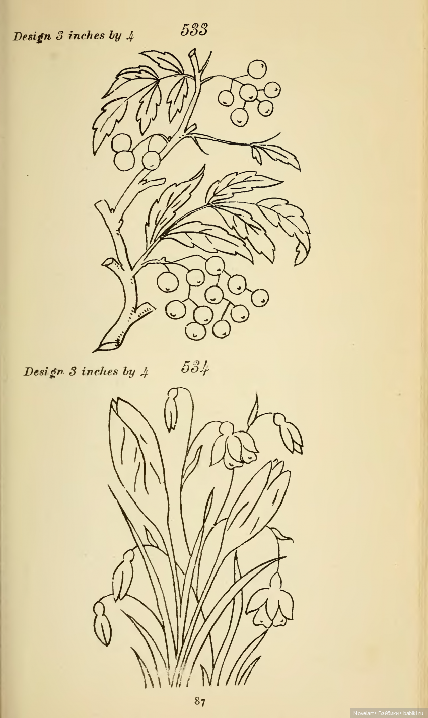 Для вышивки и декупажа. Схемы для вышивки 1885г