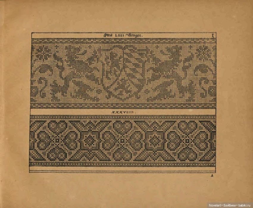 Старинные вышивки- 1886г.. Схемы. Для вышивки или филейного вязания (фото 3)