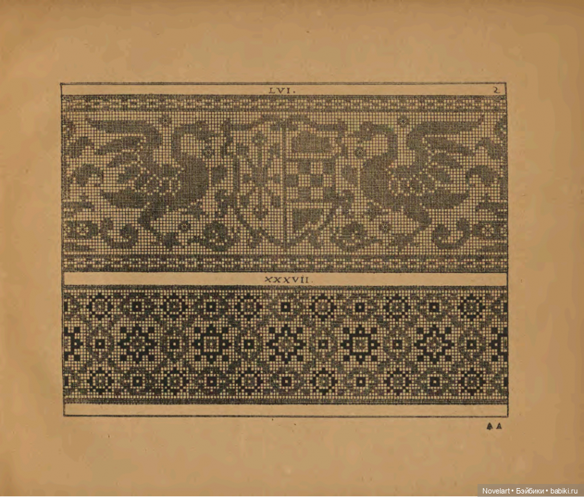 Старинные вышивки- 1886г.. Схемы. Для вышивки или филейного вязания