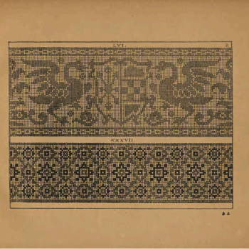 Старинные вышивки- 1886г.. Схемы. Для вышивки или филейного вязания