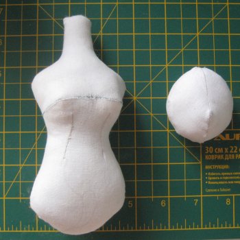 Продолжаю проект по пошиву текстильных кукол по интернетовским выкройкам. Кукла по выкройке №.2
