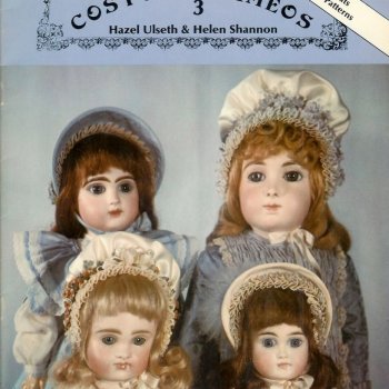 Старинные шляпки для кукол: выкройки боннетов.